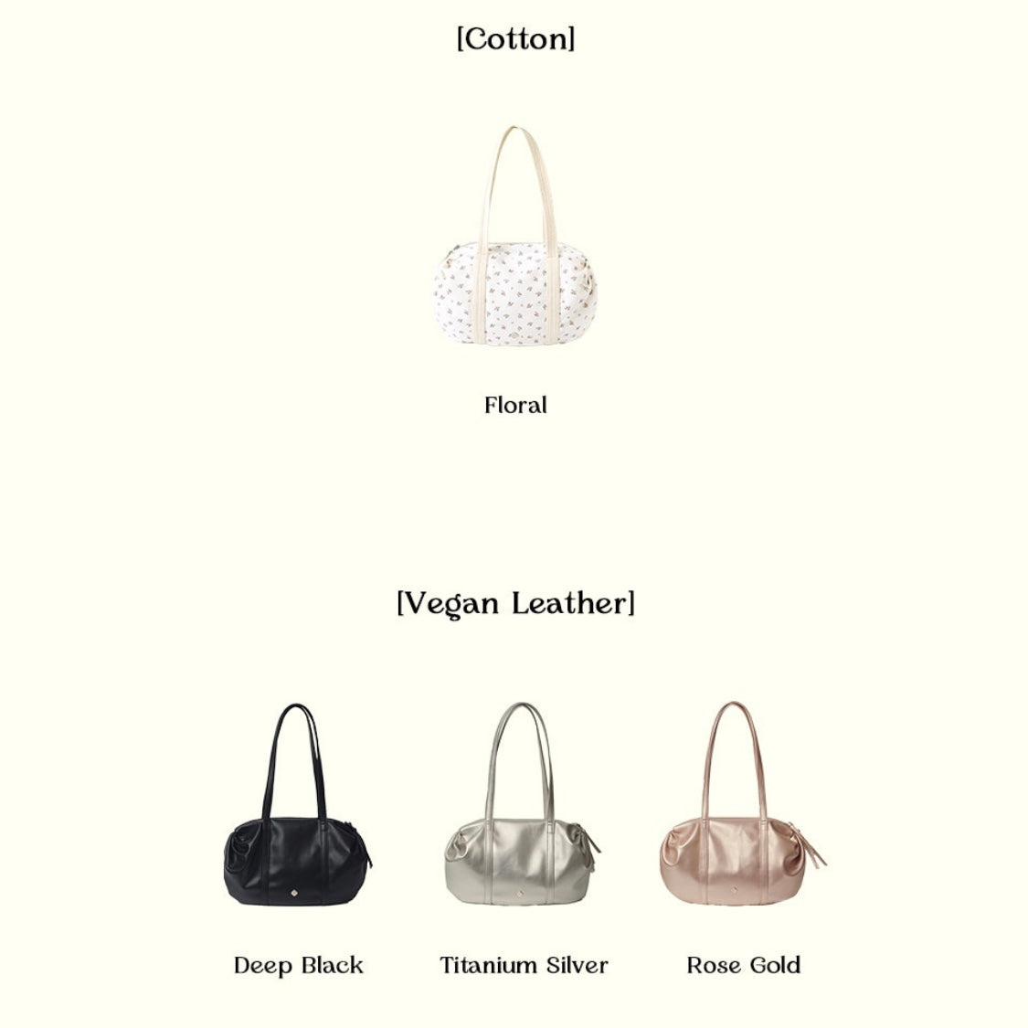 Heeari Aurora Shirring Duffel Bag - Deep Black