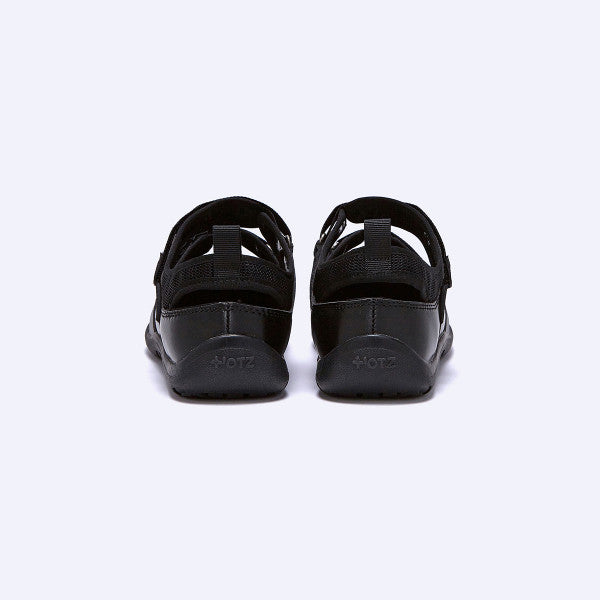 OTZ ROMARY TWO STRAP FLAT SNEAKERS / BLACK