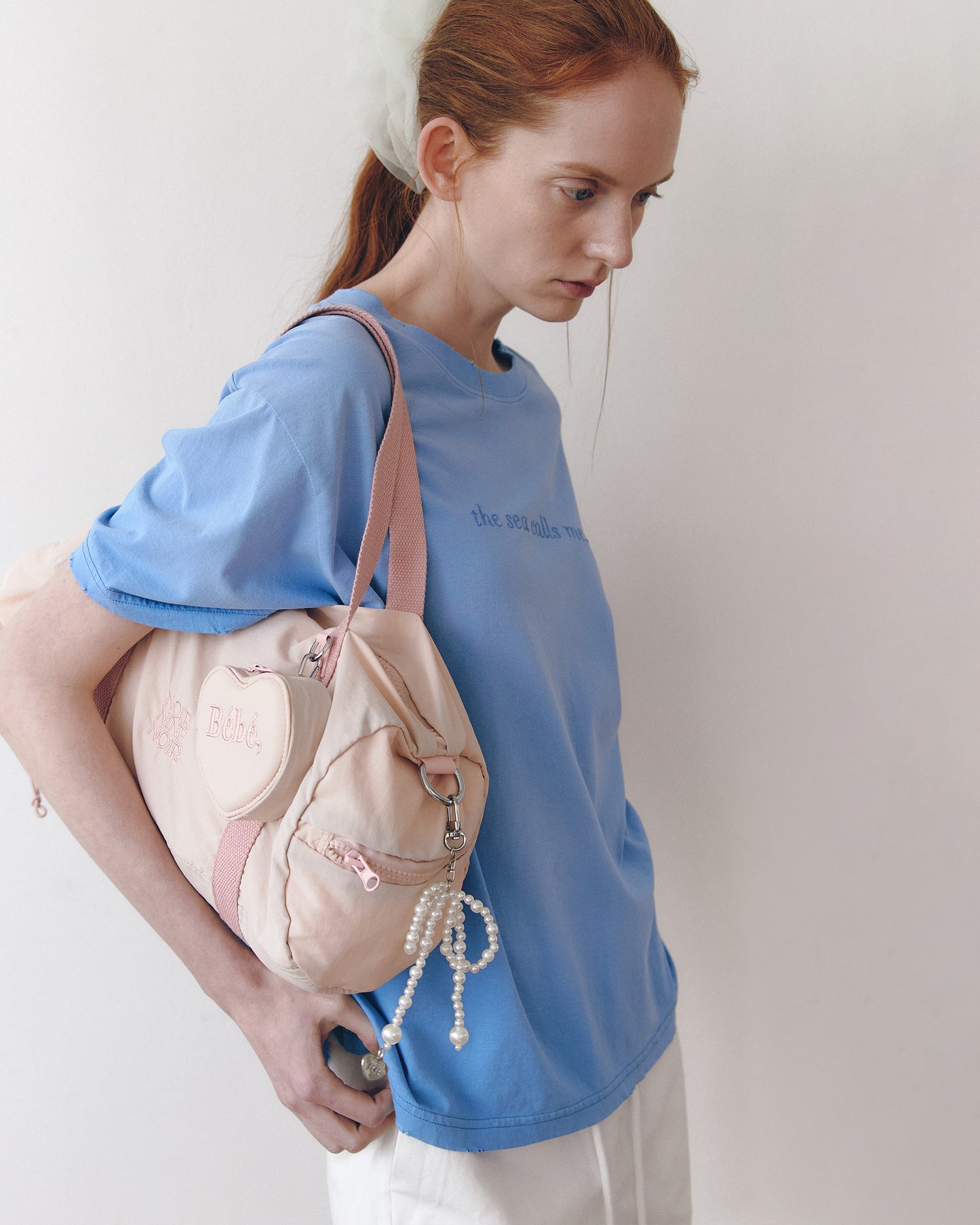 NOIRNINE Bébé Nylon Bag / pink