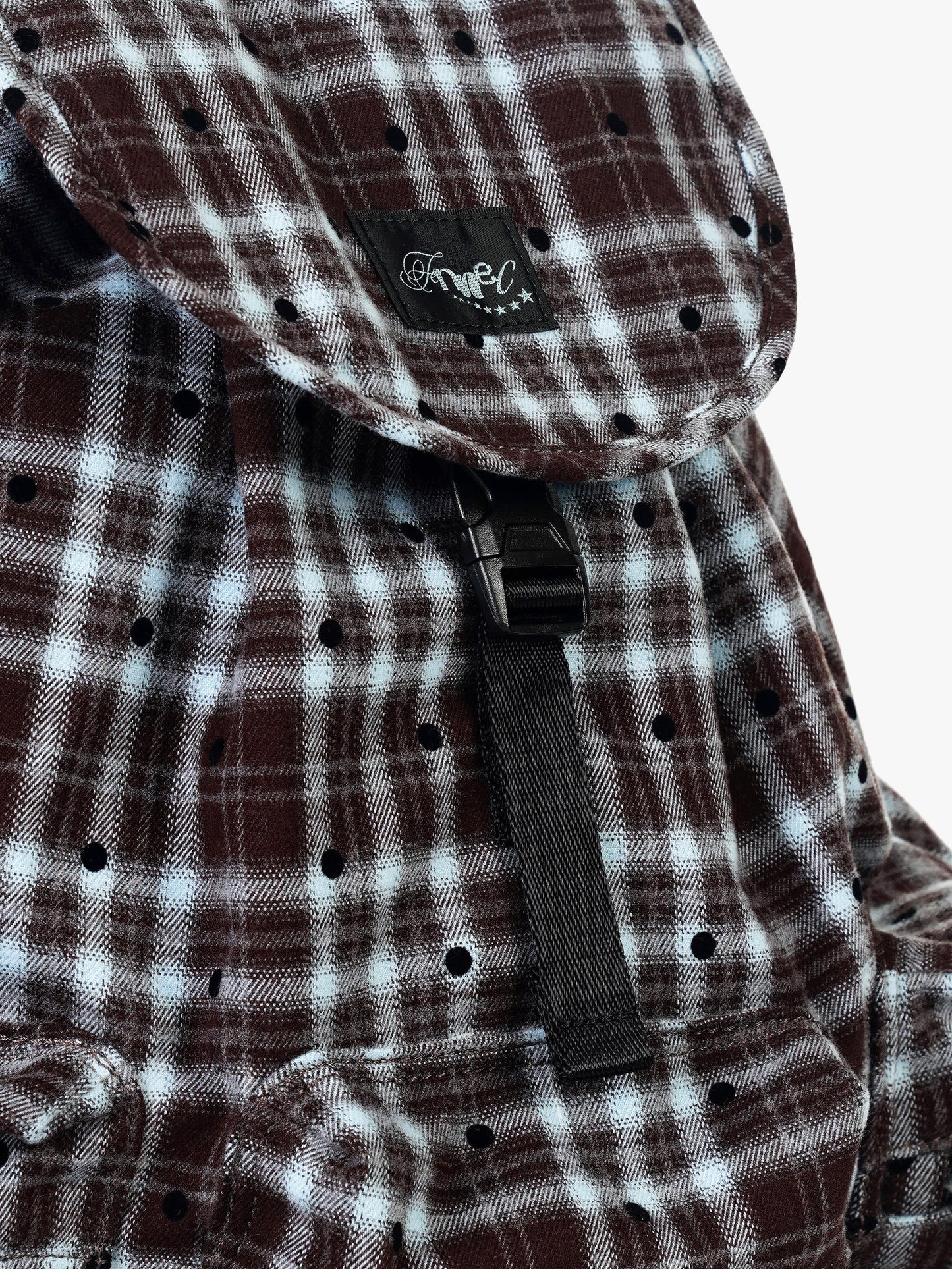 BERRY POCKET BACKPACK LARGE - DOT BROWN