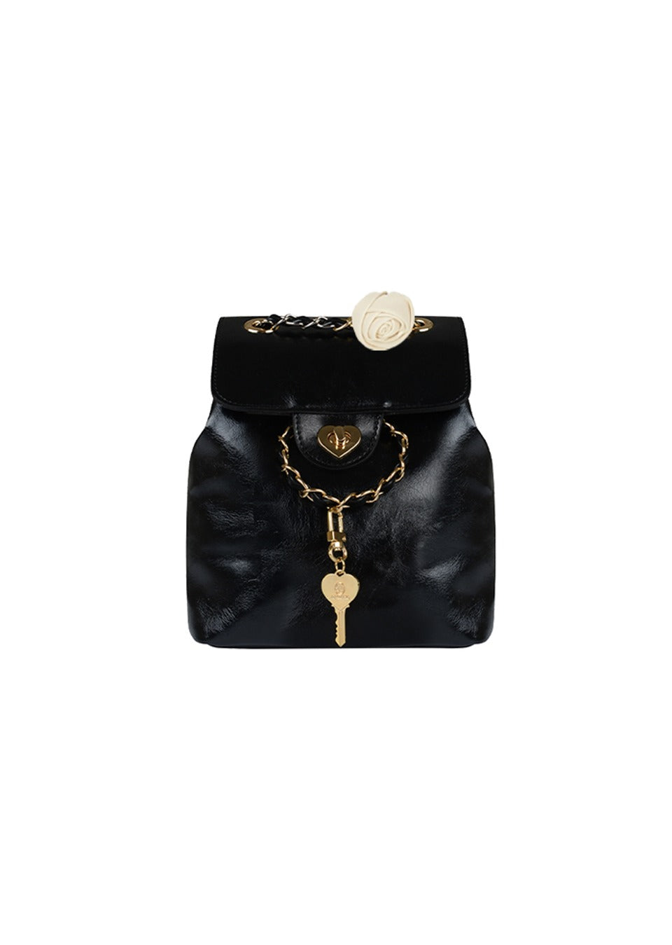 Heart Corsage Backpack - Black