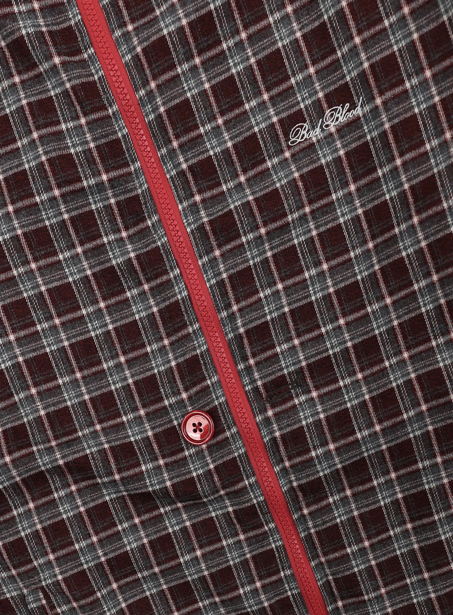 BADBLOOD Reversible Hoodie Windbreaker / Check Red