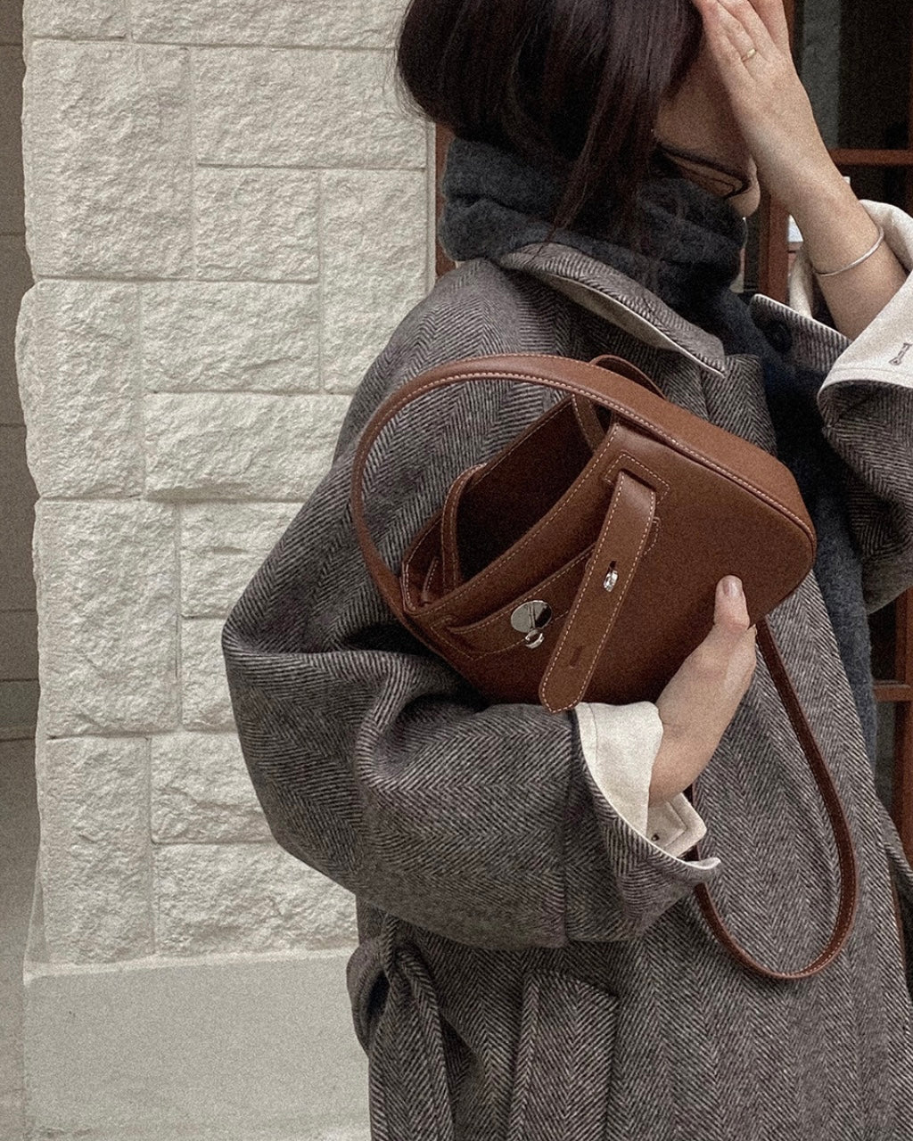 maa【THE OFTN.】TILT Bag Teddy Brow.n S THE OFTN.