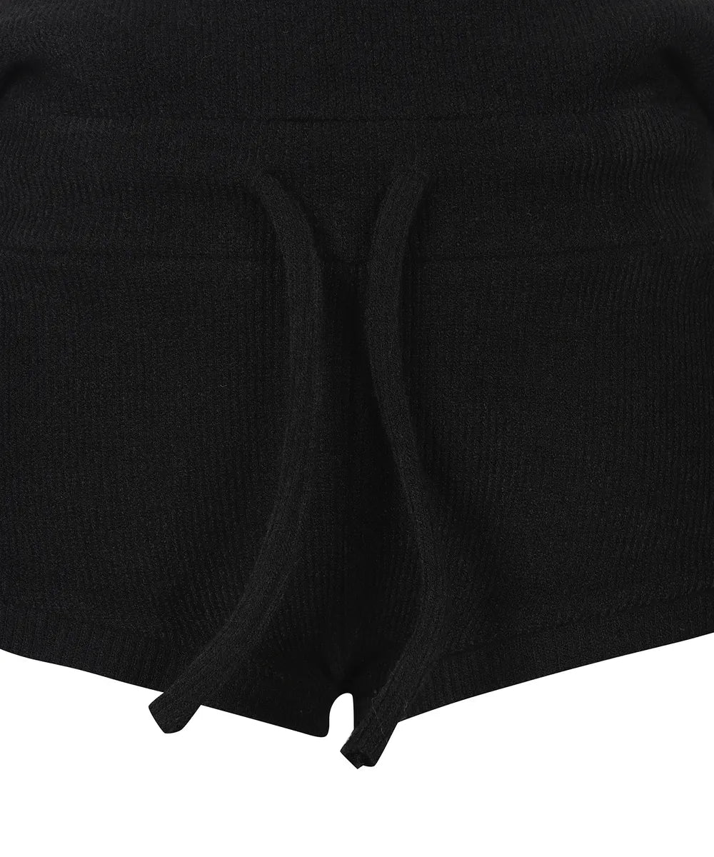 GILA ARCHIVE BOLD LOGO POCKET KNIT SHORTS_BLACK