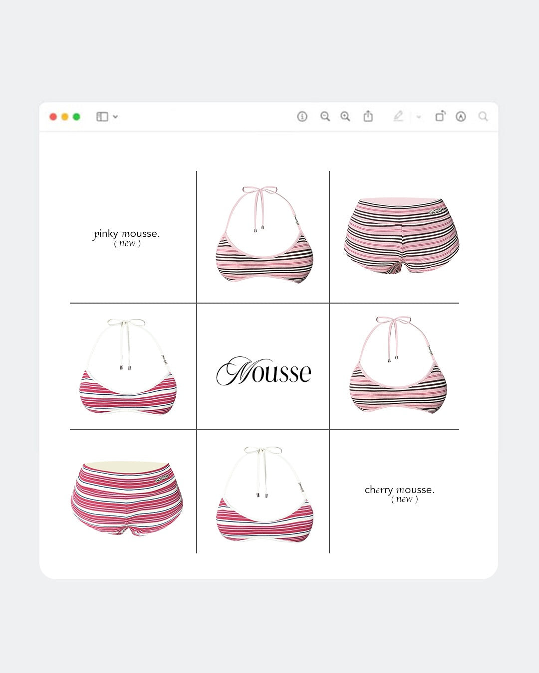 iceblink Cherry Mousse Bikini Set