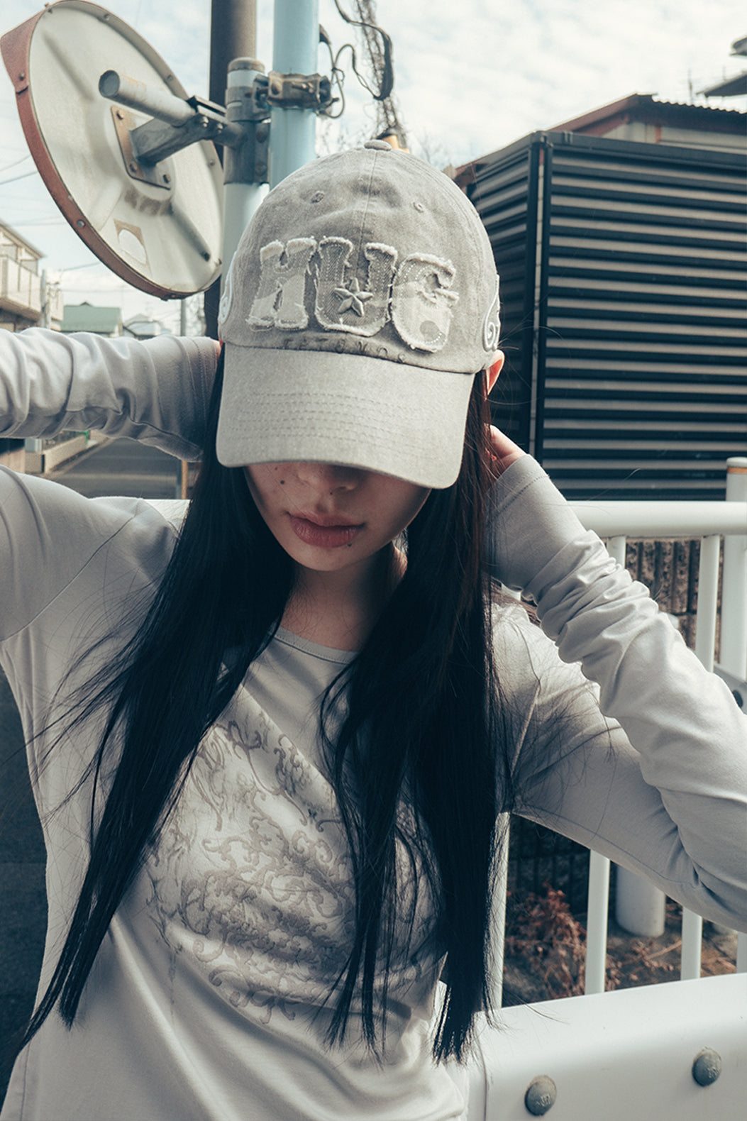 hugyourskin HUG friends cap / grey