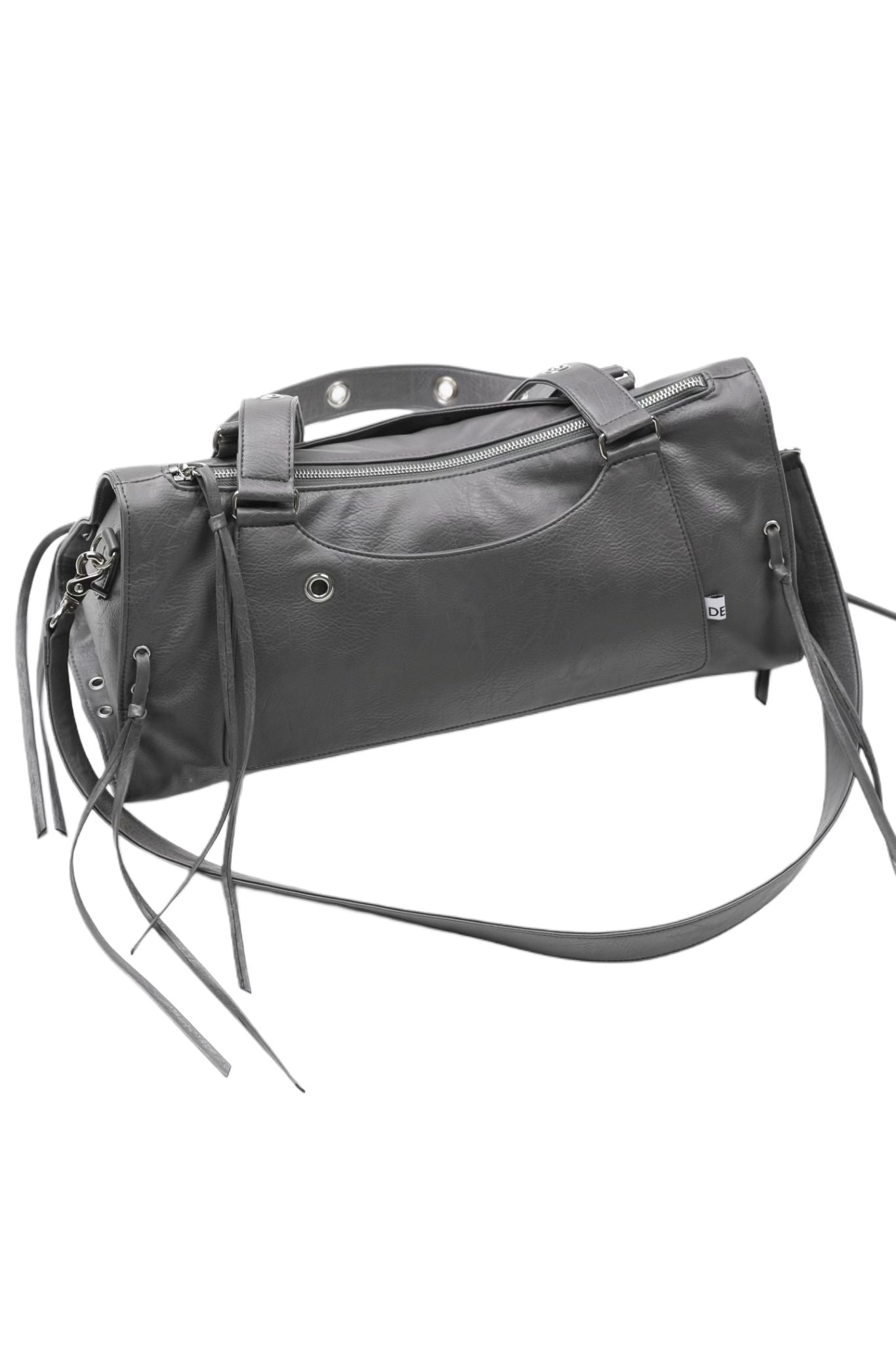 DEPC EYELET LEATHER BAG (VER.3) - GRAY