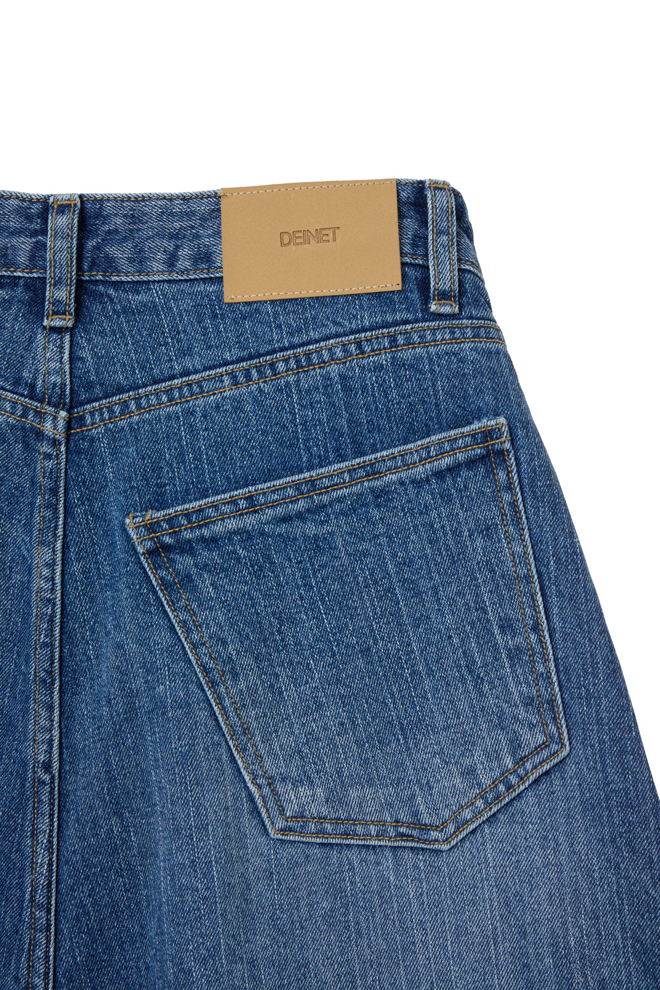 DEINET BALLOON FIT DENIM JEANS IN INDIGO