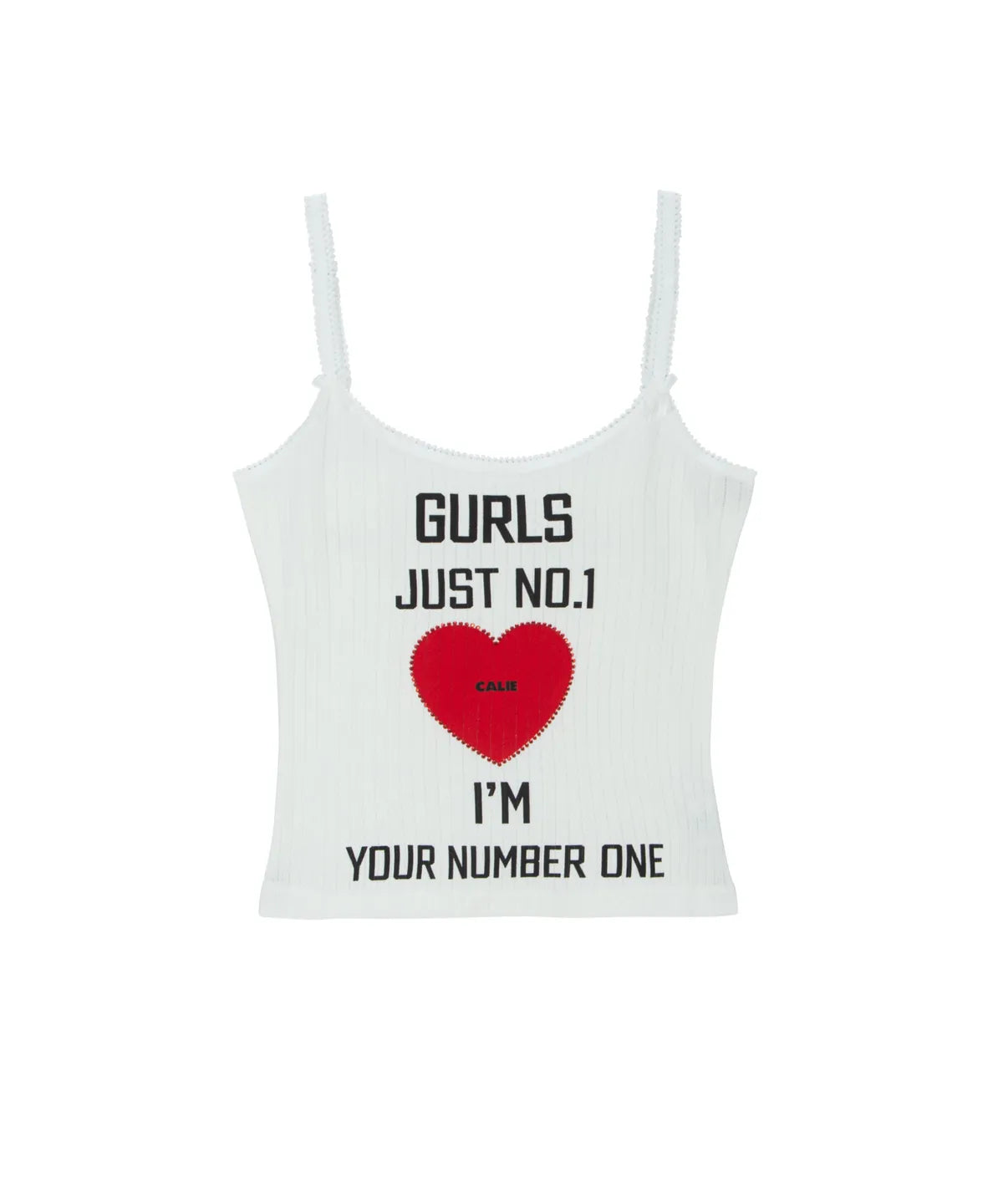 GURLS JUST SLEEVELESS TOP WHITE