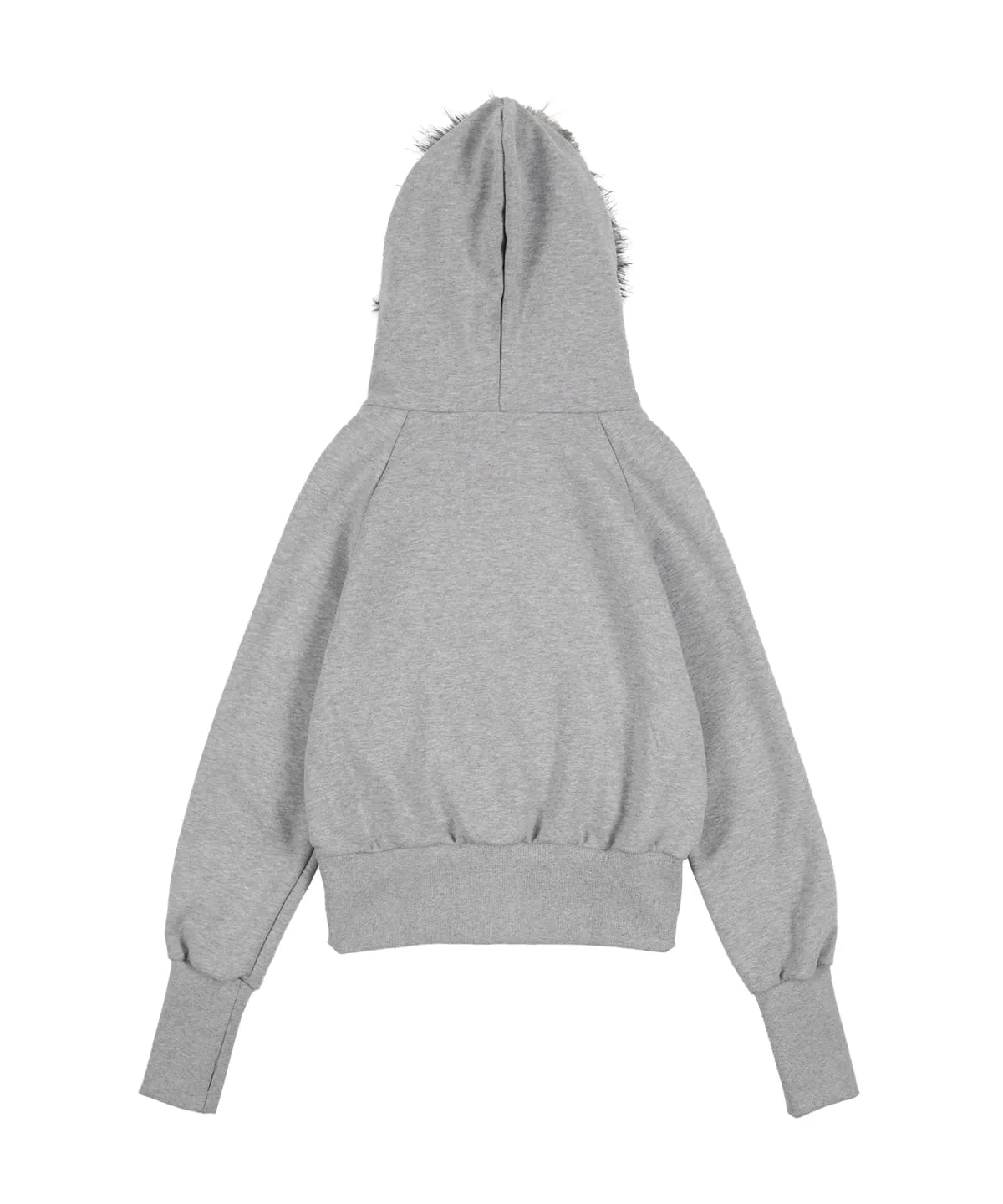 NASTY FANCY RUTHLESS FUR HOODED ZIP-UP (GRAY)