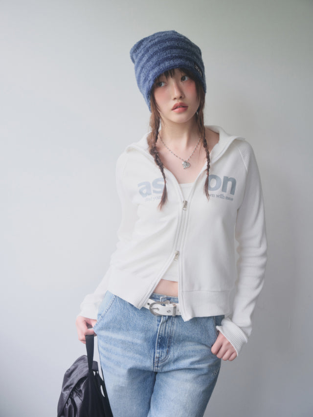 ason SALT ZIP-UP / WHITE