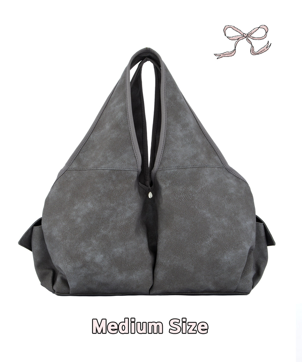 [dttm.club x siweol 獨家限定團購] Bow Shoulder Bag - ⭐️Medium⭐️ Nubuck Grey