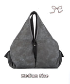 [dttm.club x siweol 獨家限定團購] Bow Shoulder Bag - ⭐️Medium⭐️ Nubuck Grey