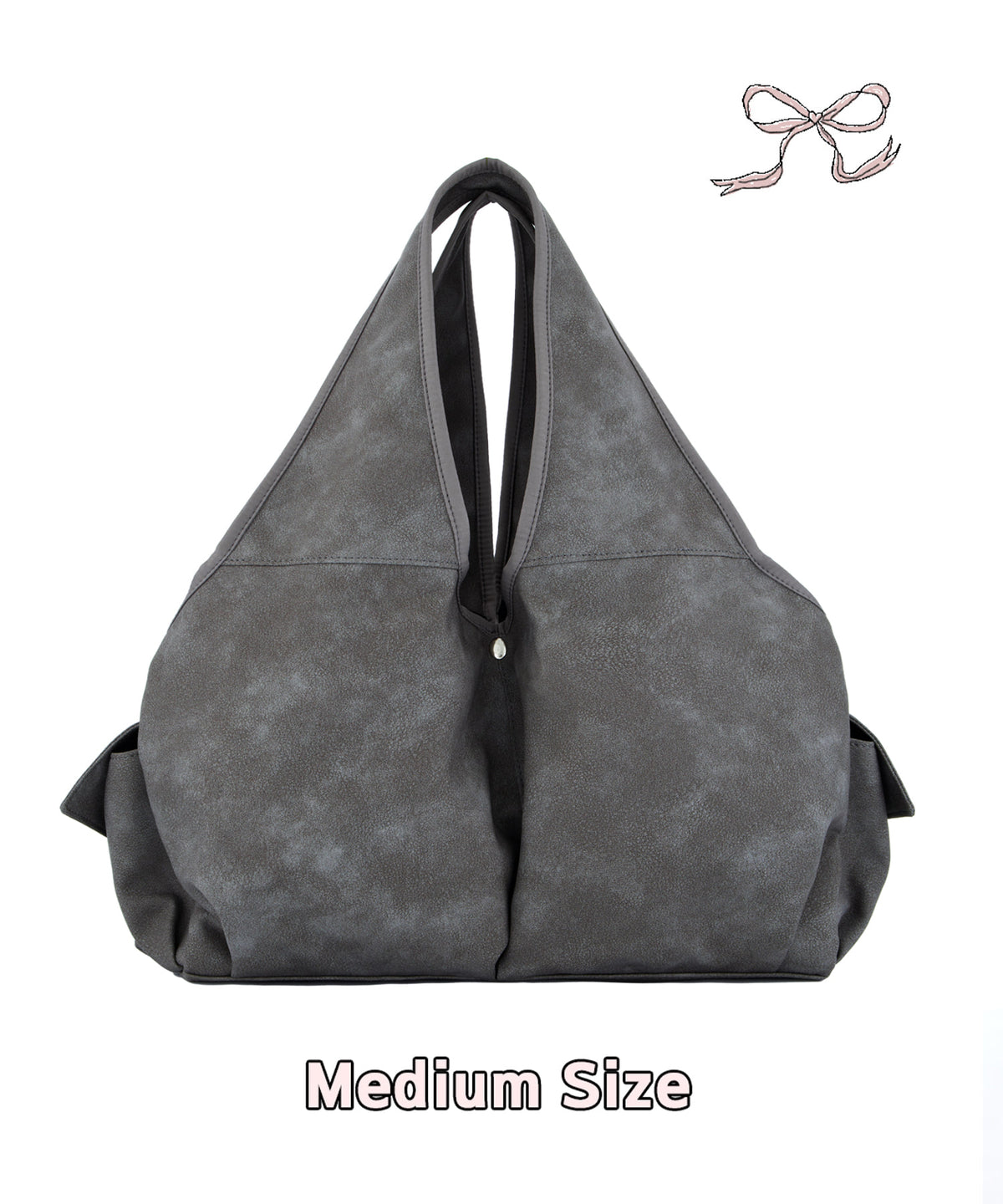 [dttm.club x siweol 獨家限定團購] Bow Shoulder Bag - ⭐️Medium⭐️ Nubuck Grey