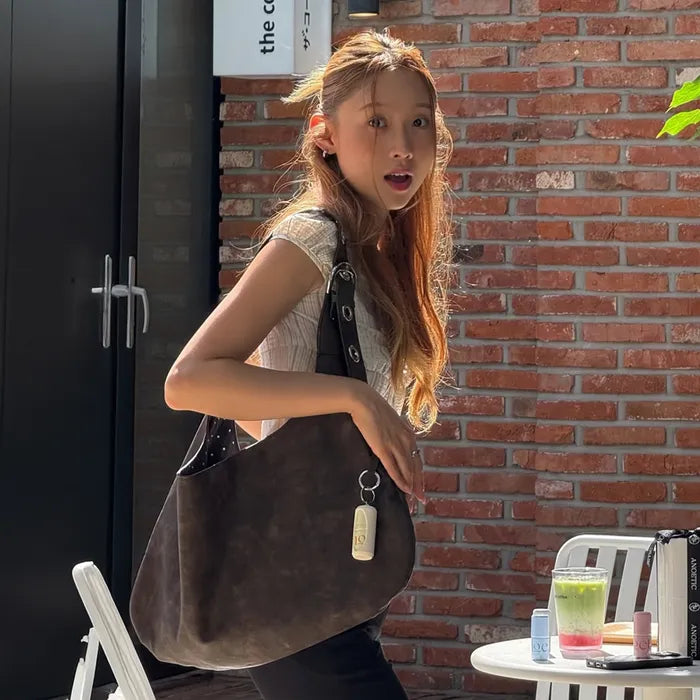 LETERIE BUCKLE REVERSIBLE SHOULDER BAG_4COLORS