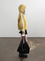 BADBLOOD Reversible Hoodie Windbreaker / Check Yellow