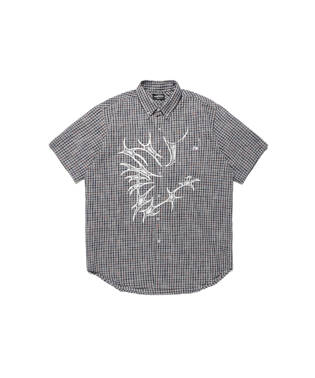 niceghostclub tornado star check big big half shirt [2colors]