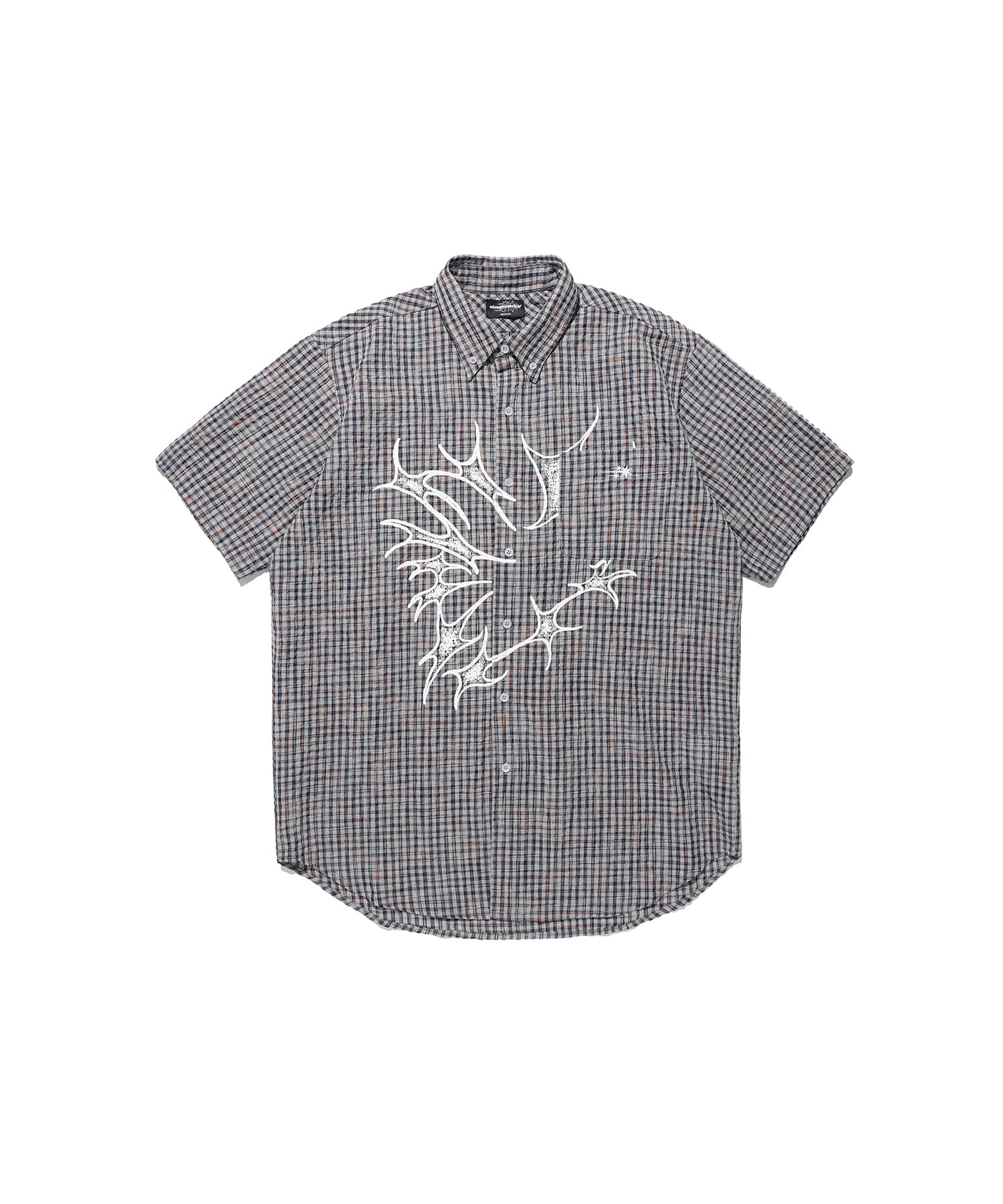 niceghostclub tornado star check big big half shirt [2colors]