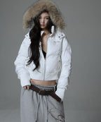 [GILA ARCHIVE] Fur Hood Light Padded Jacket - 2 Colors