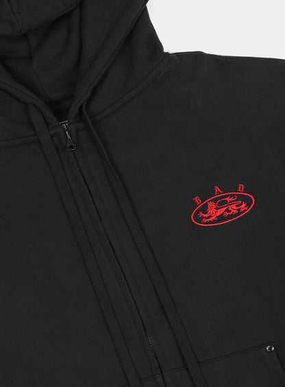 Mystic Capsule Hood Zip Up / Black