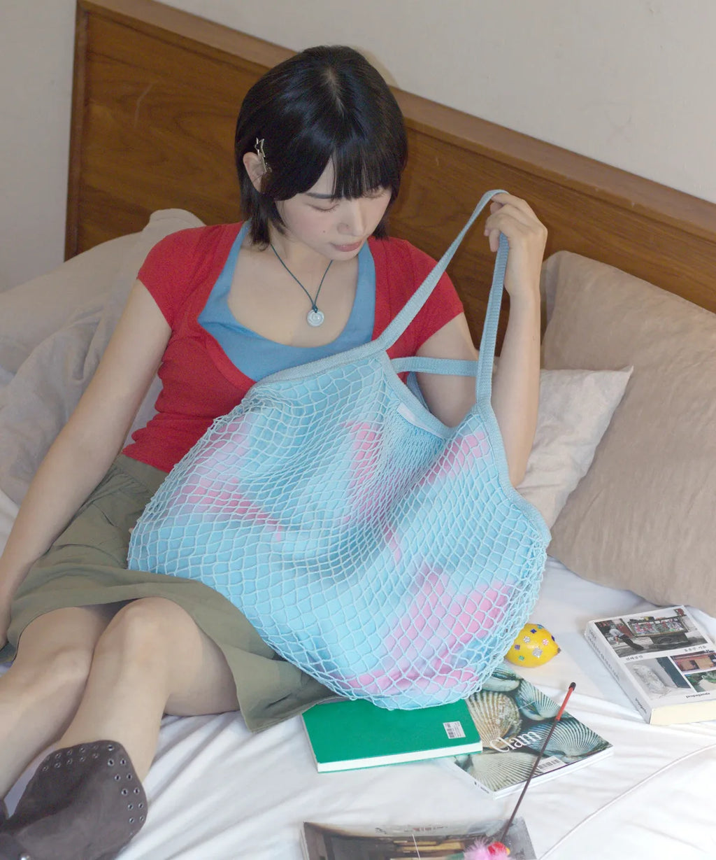 [IUGA] WAVY LAYER NET BAG_3 COLORS