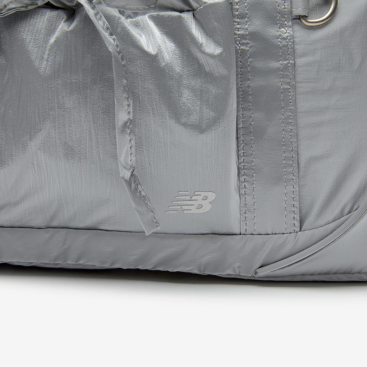 NB New Balance Glossy Ribbon Duffle Bag / Silver