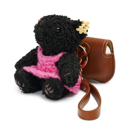 BEARPAW Bear Doll AirPods Case / Black Pupu