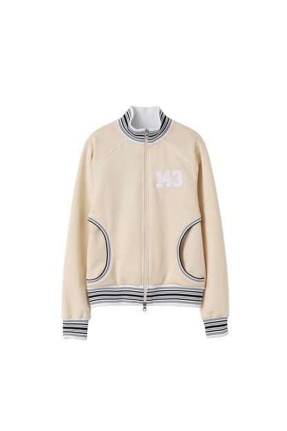 Sculptor Stripe Track Zip-Up Raw