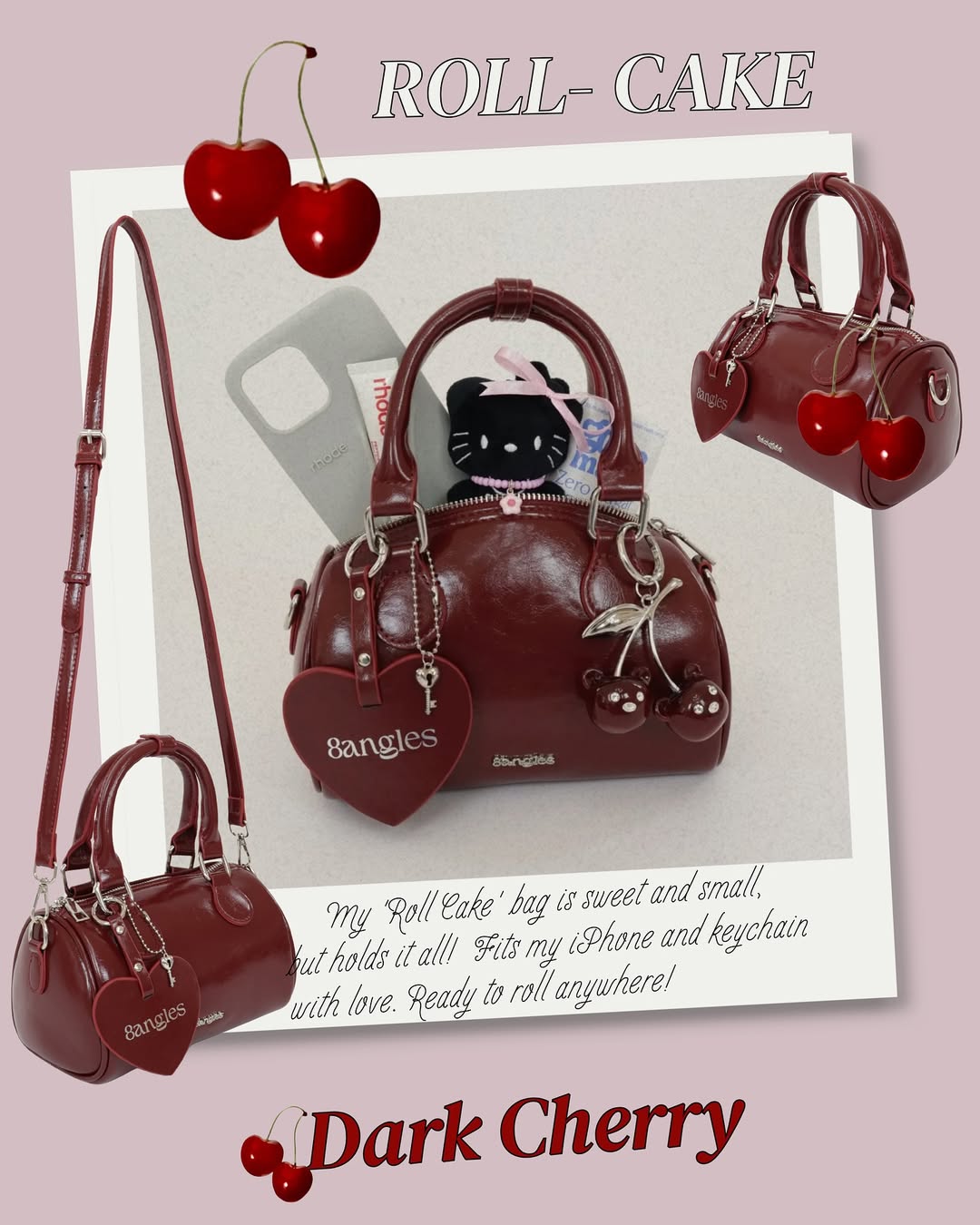 𝑯𝒐𝒍𝒊𝒅𝒂𝒚 𝑺𝑨𝑳𝑬 [香港現貨✨] Mini Roll-Cake Handbag / Crossbody Bag - 7colors