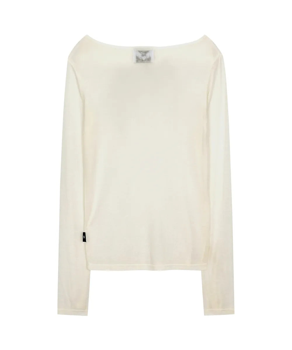 GILA ARCHIVE STAR WING SHEER LONG SLEEVE_WH