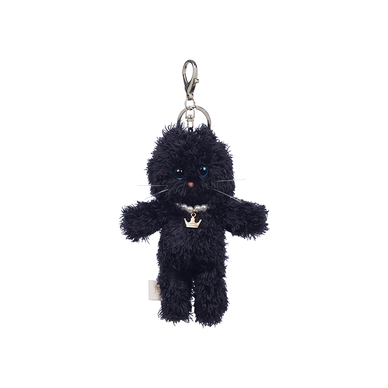 J.ESTINA Mignon Meow Keyring / Black Tina