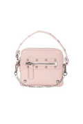 DEINET Studded Cross Chain Wallet / Pink