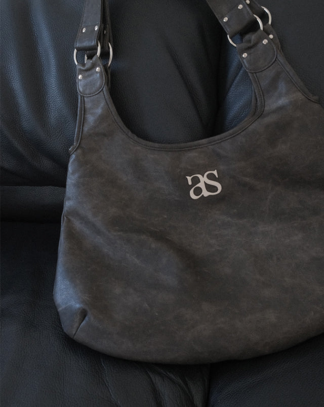 ason RICKY SHOULDER BAG / CRACK BROWN