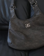 ason RICKY SHOULDER BAG / CRACK BROWN