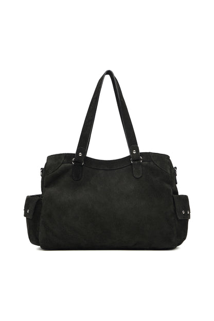 DEINET Stud Pocket Big Bag / Suede Black