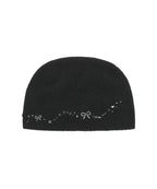 [illigo] DRAWING EMBROIDERY BEANIE_BLACK