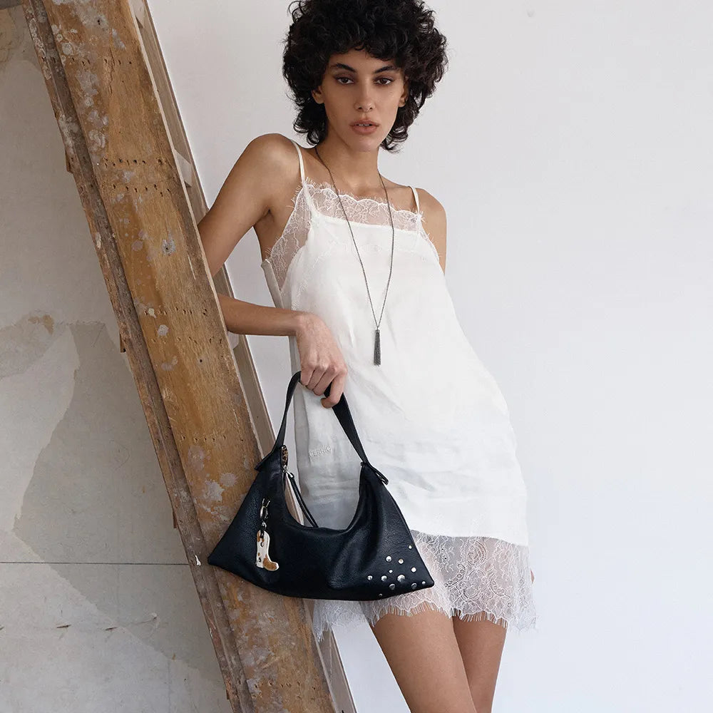 RORA HOBO BAG MINI - BLACK