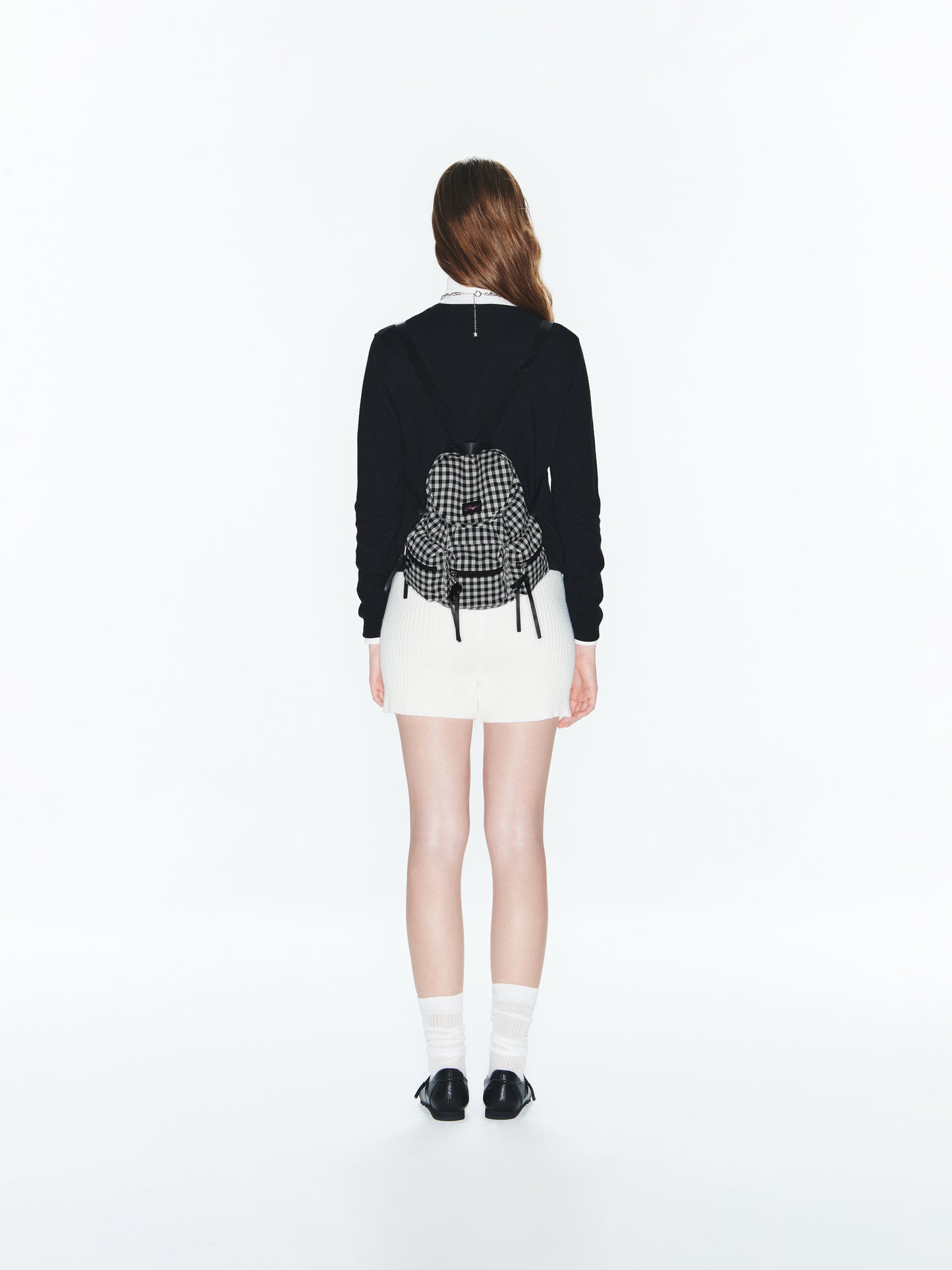 fennec Berry Pocket Backpack / check black