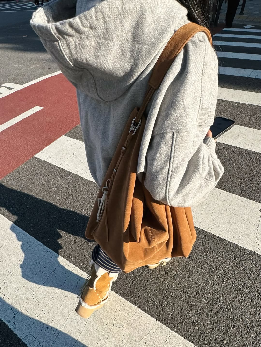 FINDKAPOOR RENTA BAG 45 - SUEDE CAMEL