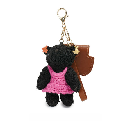 BEARPAW Bear Doll AirPods Case / Black Pupu