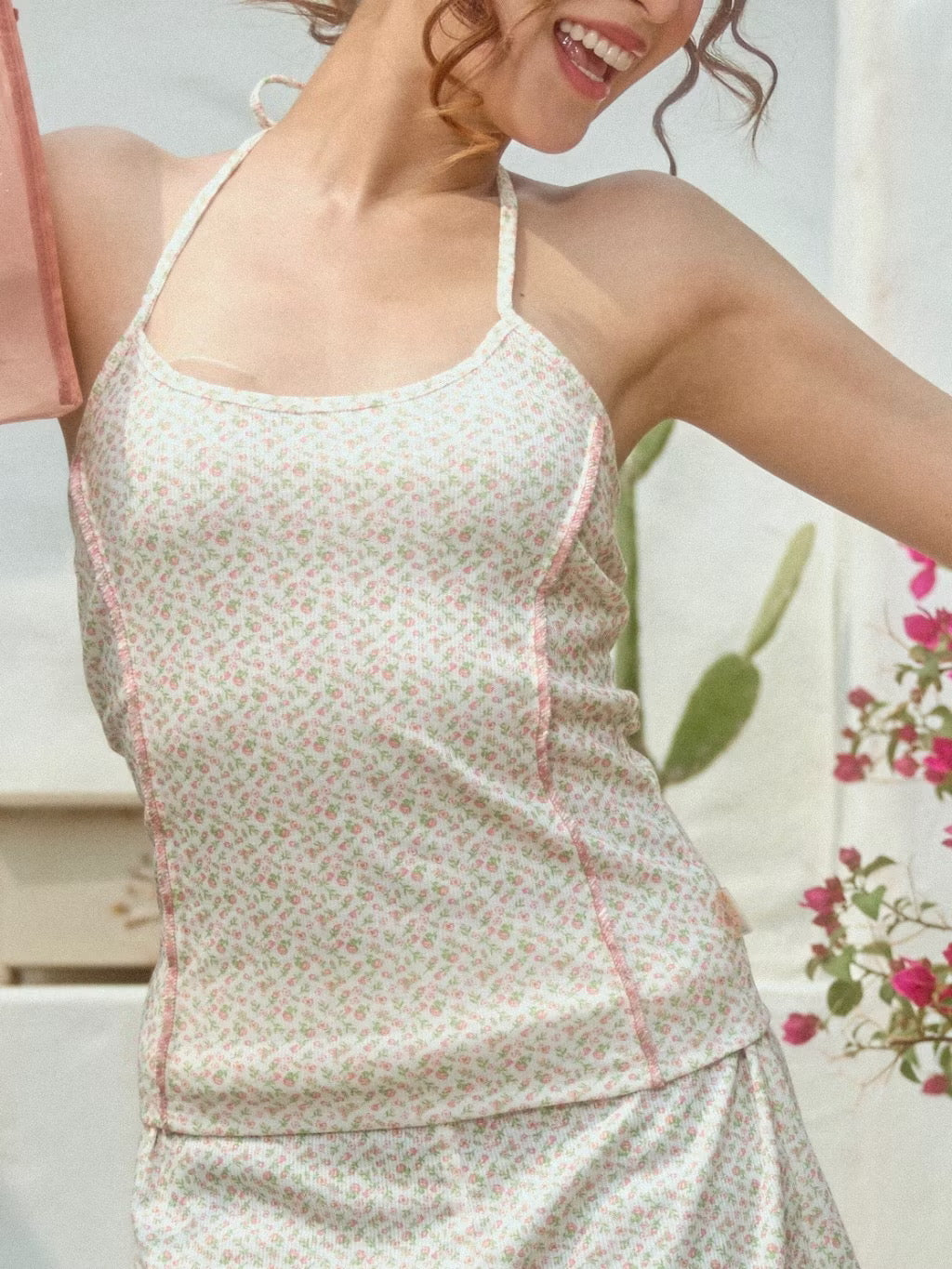 POKEE Floral Halter Top / 4patterns