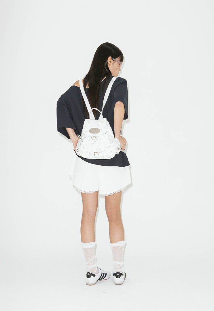 lotsyou Nostalgia Chubby Backpack - Flower