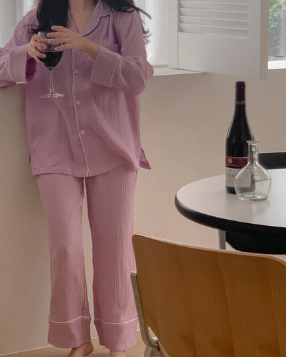 [韓國售出16,000+⭐️] J'eu Seven Days Cotton Pajama Set 7colors