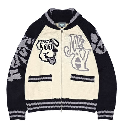 BOWWOW COWICHAN CARDIGAN [IVORY]