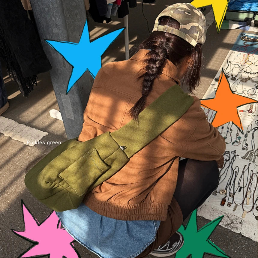 [官方代理💣] KENTNEEY 3-WAY SWEATER DAILY WINDY BAG - PICKLE GREEN