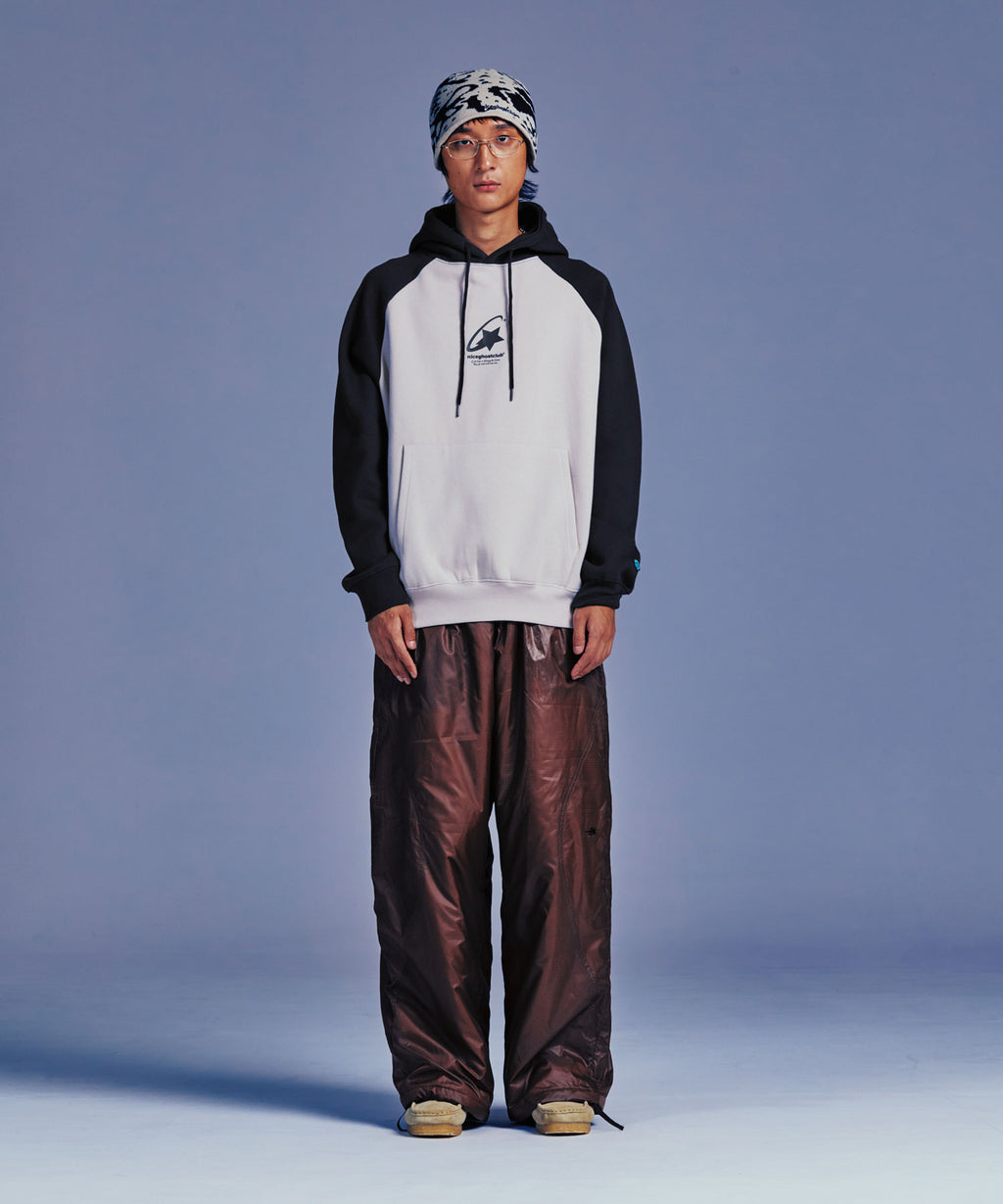 niceghostclub SHOOTING STAR LOGO HOODIE [BEIGE]