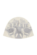 AAKAM Vintage Graphic Jacquard Beanie (White)