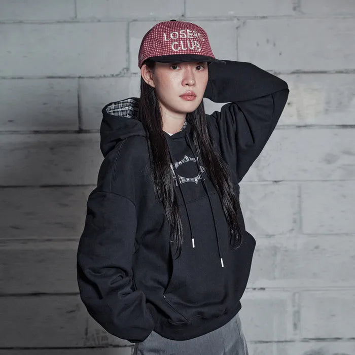 LSC Logo Check Appliqué Hoodie Black