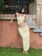 miss mila garden knit set butter