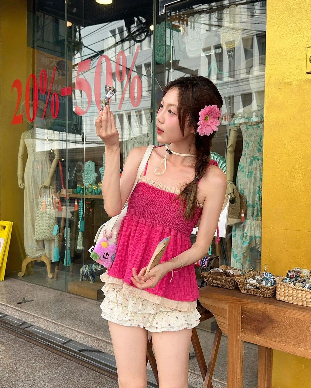 Smiley Alphabet Keychain (customize OK!)